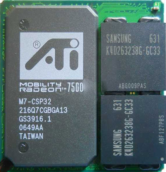 ATI 216Q7CGBGA13 (Mobility RADEON X2300) Wymiana na nowy, naprawa, lutowanie BGA